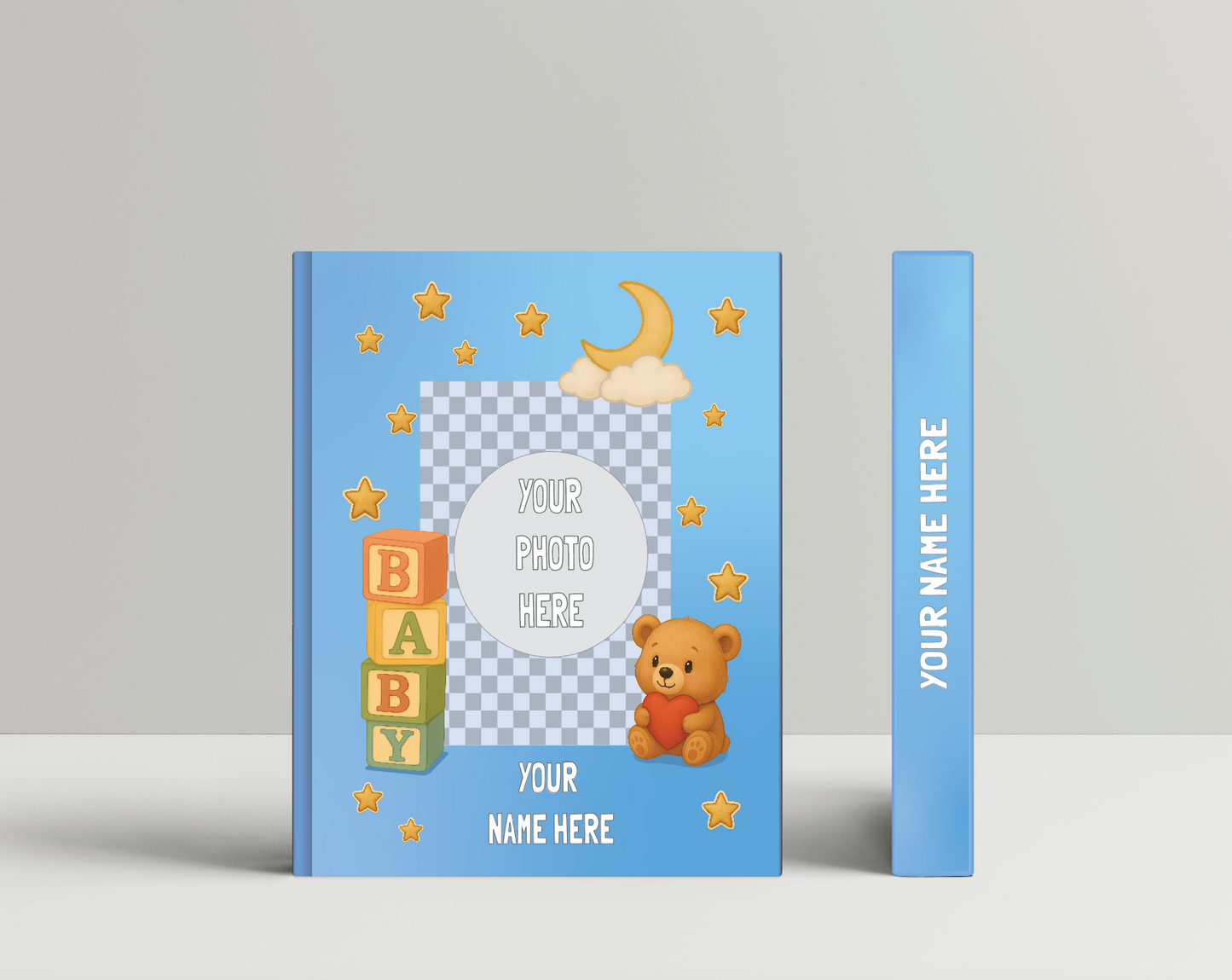 Blue cover baby album - 50 pages